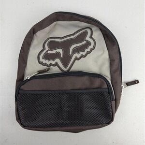 Fox Racing 12" Mini Bike Backpack Travel Purse Brown / Tan